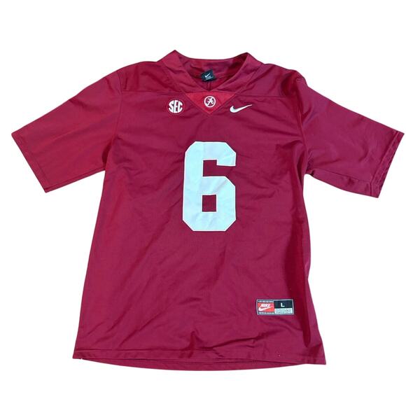 DeVonta Smith #6 Alabama Crimson Tide Official NCAA Jersey Nike Men’s Large EUC - Picture 1 of 6